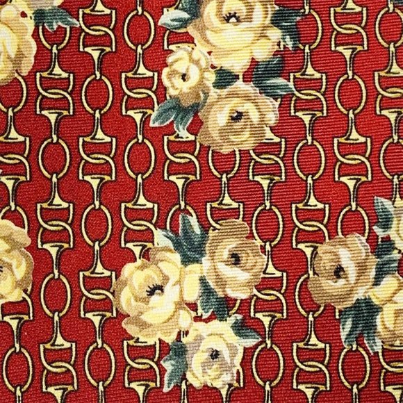 GUCCI (Designed By Paolo Gucci ) Men's Vintage Silk Equestrian and Flora… - Picture 3 of 6